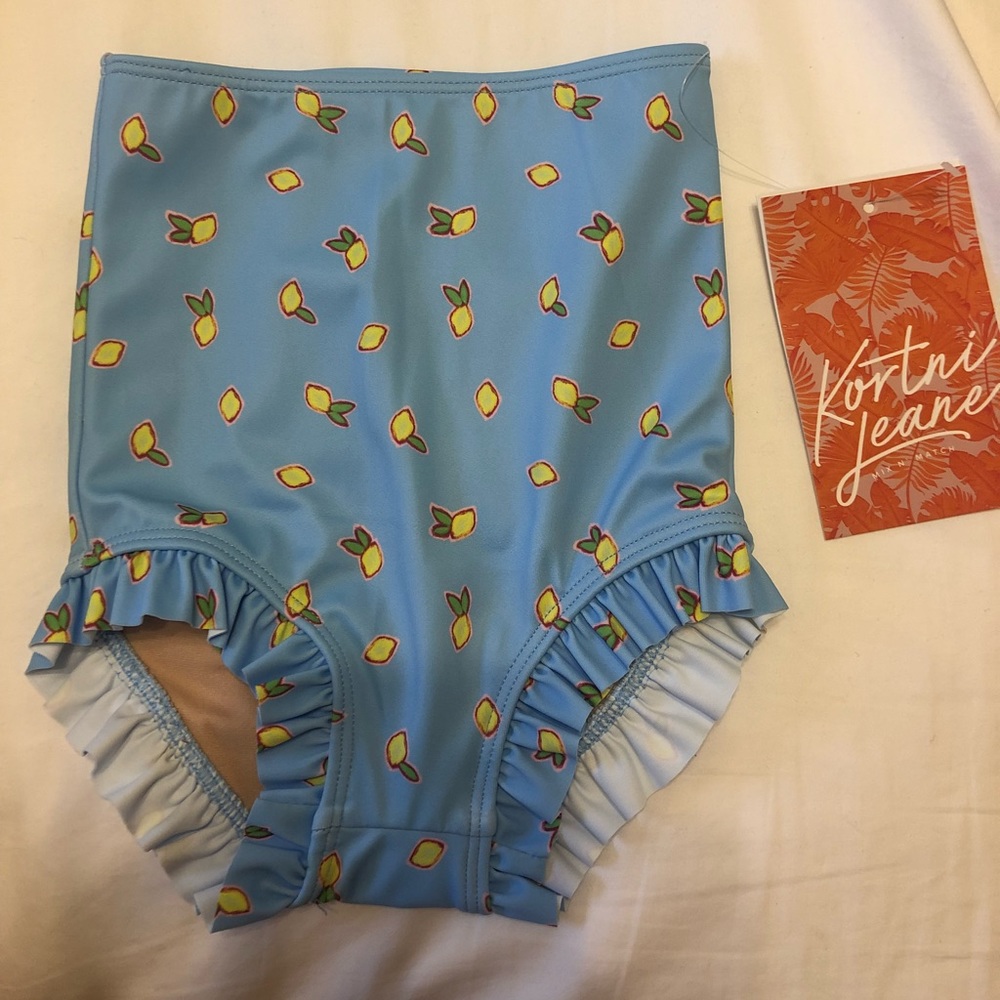 Kortni Jeane Mini All Ruffled Up Lemons Bottoms